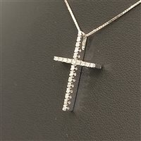 Collana Vidali Gioielli Donna in Oro bianco Diamante 0.15 Ct COOR-9-34 - COOR-9-34